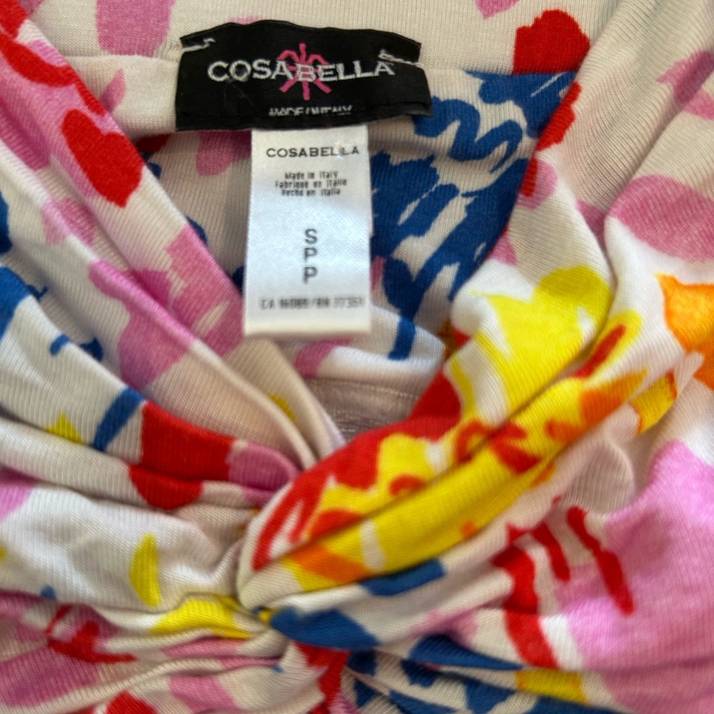COSABELLA Floral Maxi Dress Built in Bra Lounge Sleep‎ S - Picture 5 of 11